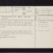 Bute, Glencallum Bay, NS15SW 9, Ordnance Survey index card, page number 1, Recto