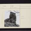 Toward Castle, NS16NW 1, Ordnance Survey index card, page number 2, Verso
