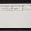 Ardenslate, 'Castle Crawford', NS17NE 2, Ordnance Survey index card, Recto