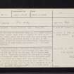 Ardenslate, 'Castle Crawford', NS17NE 2, Ordnance Survey index card, page number 1, Recto