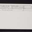 Dunoon, Holy Trinity  Episcopal Church, NS17NE 8, Ordnance Survey index card, Recto