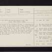 Kilmun, Collegiate Church Of St Mun, NS18SE 1, Ordnance Survey index card, page number 1, Recto