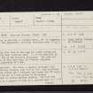 Cnoc Nam Faintan, NS18SE 3, Ordnance Survey index card, page number 1, Recto