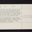 Cnoc Nam Faintan, NS18SE 3, Ordnance Survey index card, page number 2, Verso