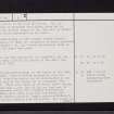 Lochspouts, NS20NE 8, Ordnance Survey index card, page number 2, Verso
