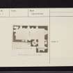 Thomaston Castle, NS20NW 1, Ordnance Survey index card, page number 1, Recto