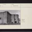 Thomaston Castle, NS20NW 1, Ordnance Survey index card, page number 2, Verso