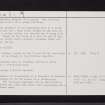Drummochreen, NS20SE 1, Ordnance Survey index card, page number 2, Verso