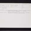 Drummochreen, NS20SE 1, Ordnance Survey index card, Recto