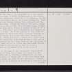 Dowhill Mount, NS20SW 4, Ordnance Survey index card, page number 2, Verso
