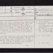 Genoch Farm, NS21NE 7, Ordnance Survey index card, page number 1, Recto