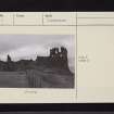 Dunure Castle, NS21NE 8, Ordnance Survey index card, page number 5, Recto