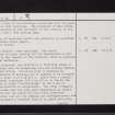 Brockloch, NS21SE 6, Ordnance Survey index card, page number 2, Verso