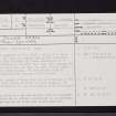 Tower Farm, NS24NE 8, Ordnance Survey index card, page number 1, Recto