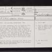 Blackshaw, NS24NW 19, Ordnance Survey index card, page number 1, Recto