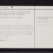 Blackshaw, NS24NW 19, Ordnance Survey index card, page number 2, Verso