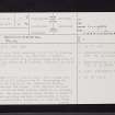 Knockjargon, NS24NW 21, Ordnance Survey index card, page number 1, Recto