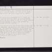 Knockjargon, NS24NW 21, Ordnance Survey index card, page number 2, Verso