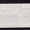 Ardeer Sands, Misk Knowes, NS24SE 7, Ordnance Survey index card, page number 1, Recto