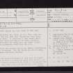 Stevenston, NS24SE 16, Ordnance Survey index card, page number 1, Recto