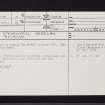 Stevenston, Kerelaw, NS24SE 30, Ordnance Survey index card, page number 1, Recto