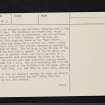 Ardrossan Castle, NS24SW 4, Ordnance Survey index card, page number 3, Recto