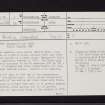 Margaret's Law, Haylie, NS25NW 1, Ordnance Survey index card, page number 1, Recto