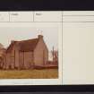 Dalry, Baidland Manor, NS25SE 11, Ordnance Survey index card, Verso