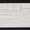 Diamond Hill, NS25SW 3, Ordnance Survey index card, page number 1, Recto
