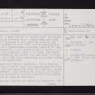 Outerwards, NS26NW 2, Ordnance Survey index card, page number 1, Recto
