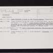 Outerwards, NS26NW 2, Ordnance Survey index card, Recto