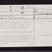 Martin Glen, NS26NW 9, Ordnance Survey index card, page number 1, Recto