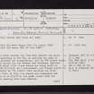 Greenock, Old West Church, NS27NE 1, Ordnance Survey index card, page number 1, Recto