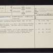 Greenock, Cartsburn House, NS27NE 3, Ordnance Survey index card, page number 1, Recto