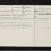 Greenock, 'Fort Jervis', NS27NE 5, Ordnance Survey index card, page number 1, Recto