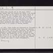 Gourock, Castle Levan, NS27NW 3, Ordnance Survey index card, page number 2, Recto