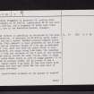 Lurg Moor, NS27SE 2, Ordnance Survey index card, page number 2, Verso