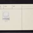 Lurg Moor, NS27SE 2, Ordnance Survey index card, Recto