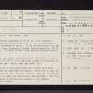Lurg Moor, NS27SE 7, Ordnance Survey index card, page number 1, Recto