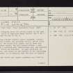 Lurg Moor, NS27SE 9, Ordnance Survey index card, page number 1, Recto