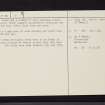 Lurg Moor, NS27SE 9, Ordnance Survey index card, page number 2, Verso