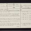 Lurg Moor, NS27SE 13, Ordnance Survey index card, page number 1, Recto