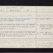 Glenfruin, NS28NE 1, Ordnance Survey index card, Recto