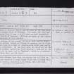 Shandon, NS28NE 3, Ordnance Survey index card, page number 1, Recto
