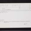 Shandon, NS28NE 18, Ordnance Survey index card, Recto