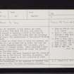 Dalduff, NS30NW 12, Ordnance Survey index card, page number 1, Recto