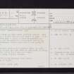 Dalmorton, NS30SE 2, Ordnance Survey index card, page number 1, Recto