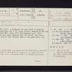 Bennan Hill, NS30SE 3, Ordnance Survey index card, page number 1, Recto