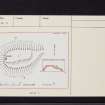 Mote Of The Doonans, NS30SE 8, Ordnance Survey index card, Recto