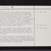 Kilkerran, Lady Chapel, NS30SW 1, Ordnance Survey index card, page number 2, Verso